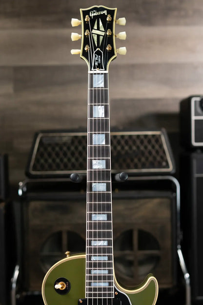 Gibson Custom Shop 54 Les Paul Custom VOS Electric Guitar - Olive Drab with Hardshell Case