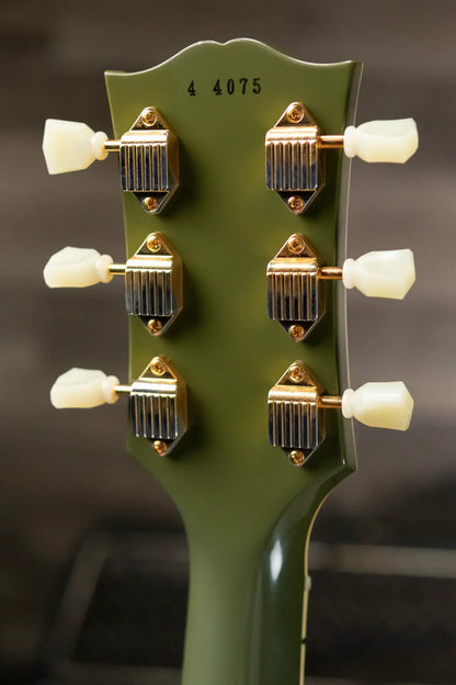 Gibson Custom Shop 54 Les Paul Custom VOS Electric Guitar - Olive Drab with Hardshell Case