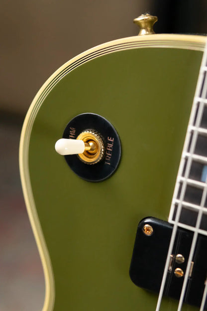 Gibson Custom Shop 54 Les Paul Custom VOS Electric Guitar - Olive Drab with Hardshell Case