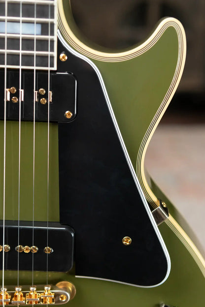 Gibson Custom Shop 54 Les Paul Custom VOS Electric Guitar - Olive Drab with Hardshell Case