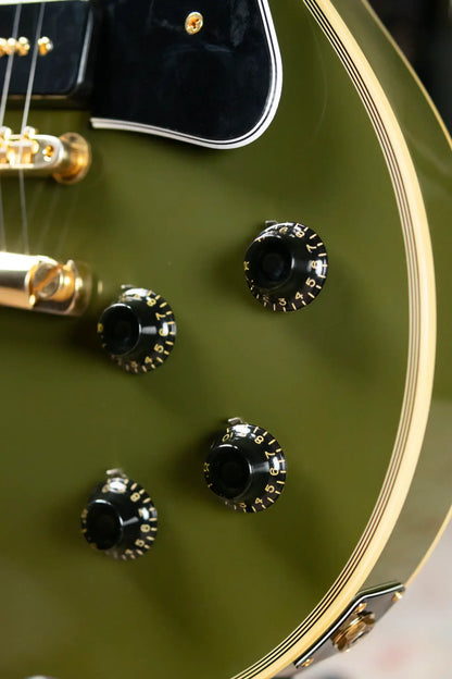 Gibson Custom Shop 54 Les Paul Custom VOS Electric Guitar - Olive Drab with Hardshell Case