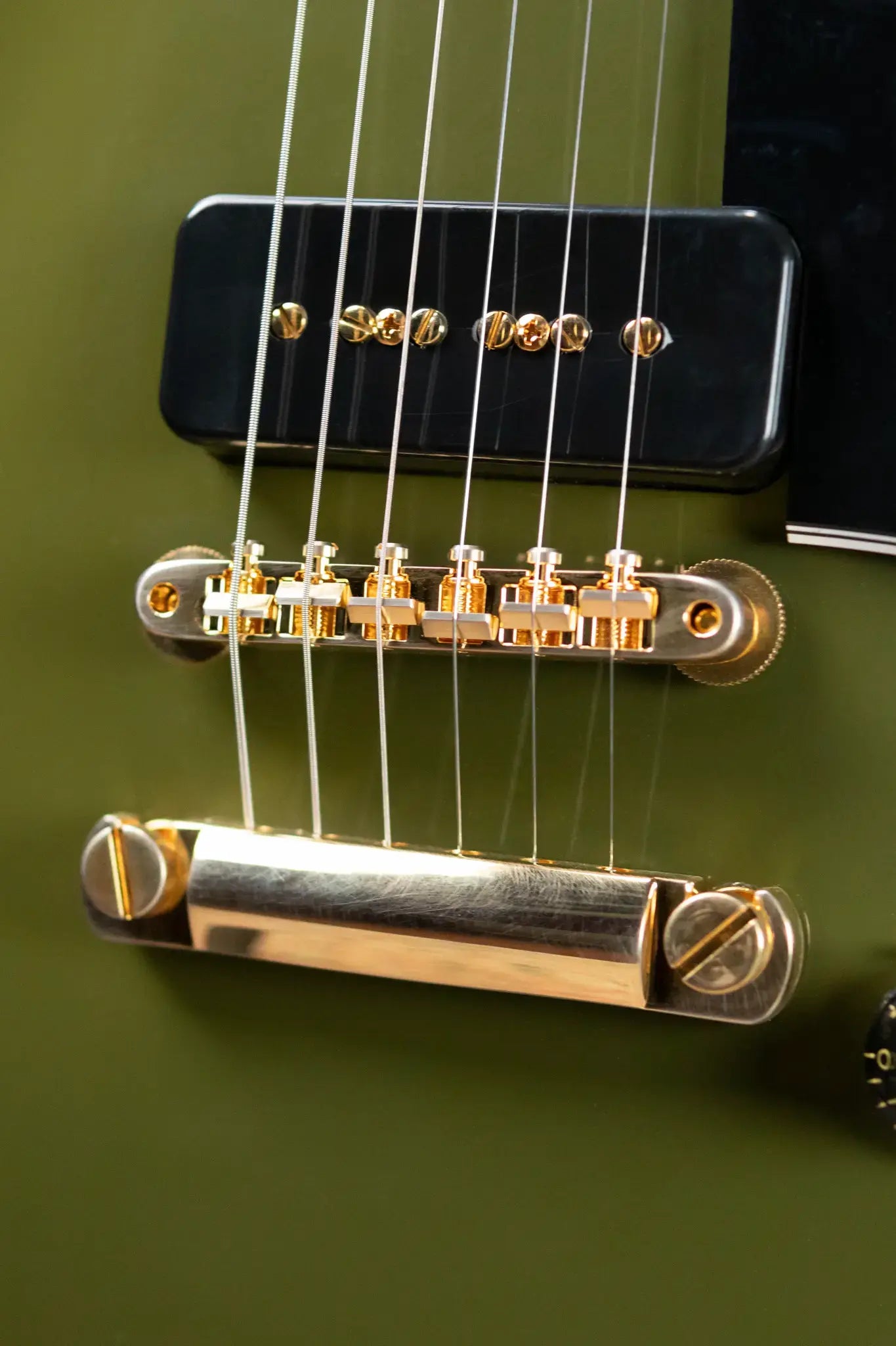 Gibson Custom Shop 54 Les Paul Custom VOS Electric Guitar - Olive Drab with Hardshell Case