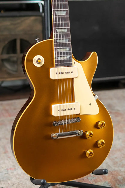 Gibson Custom Shop 56 Les Paul Standard Dark Back Electric Guitar - Double Gold VOS with Hardshell Case
