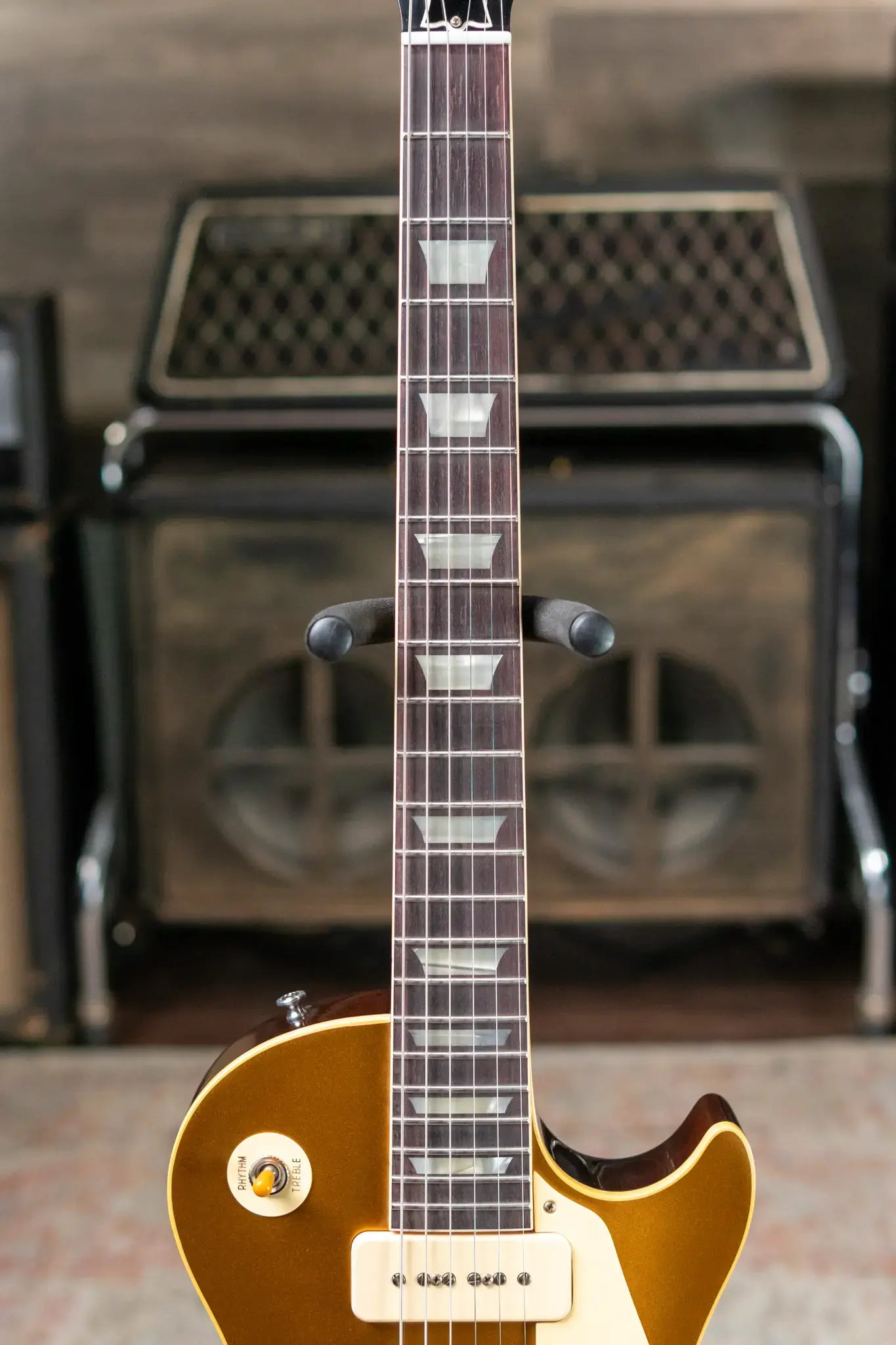 Gibson Custom Shop 56 Les Paul Standard Dark Back Electric Guitar - Double Gold VOS with Hardshell Case