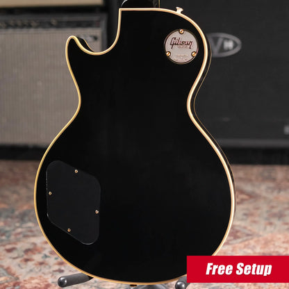 Gibson Custom Shop 57 Les Paul Custom VOS Electric Guitar - Ebony with Hardshell Case