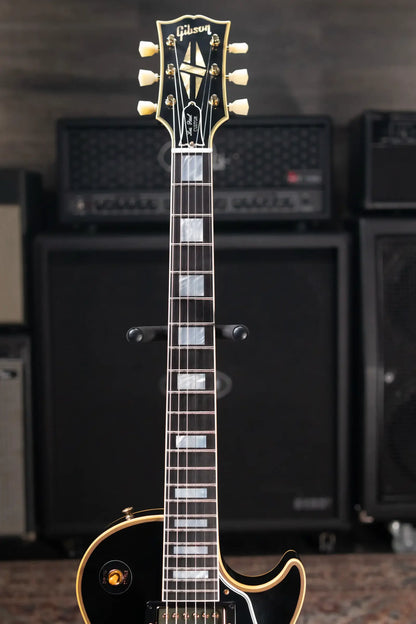 Gibson Custom Shop 57 Les Paul Custom VOS Electric Guitar - Ebony with Hardshell Case