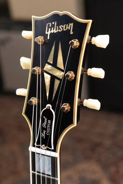 Gibson Custom Shop 57 Les Paul Custom VOS Electric Guitar - Ebony with Hardshell Case