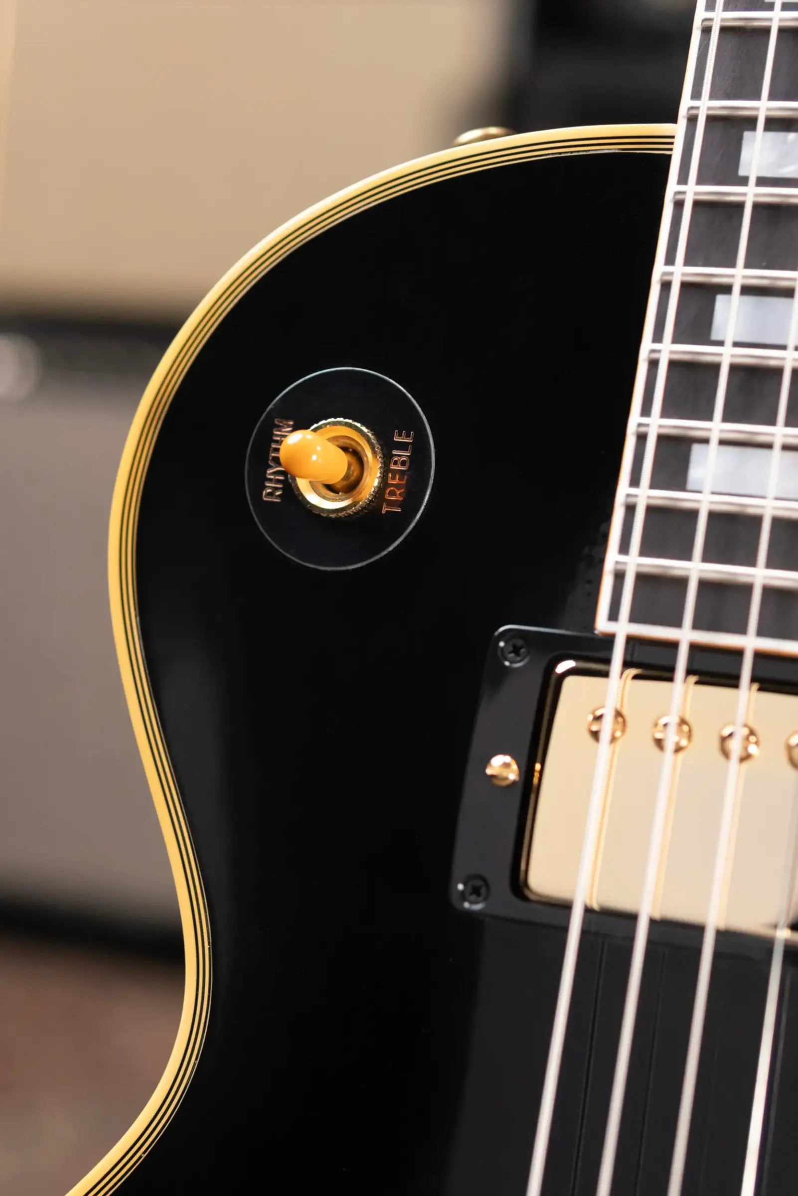 Gibson Custom Shop 57 Les Paul Custom VOS Electric Guitar - Ebony with Hardshell Case