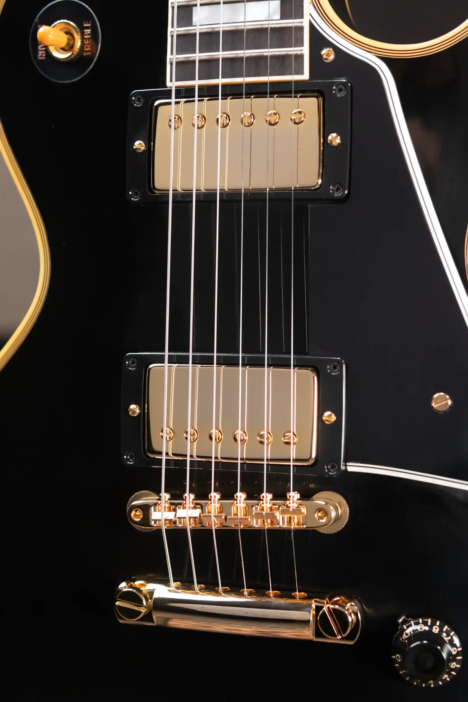 Gibson Custom Shop 57 Les Paul Custom VOS Electric Guitar - Ebony with Hardshell Case