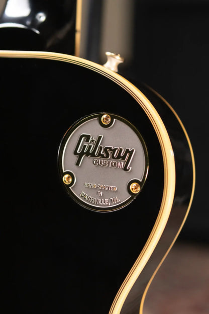 Gibson Custom Shop 57 Les Paul Custom VOS Electric Guitar - Ebony with Hardshell Case