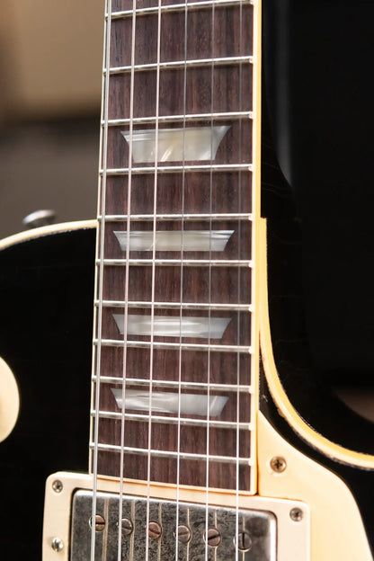 Gibson Custom Shop '57 Les Paul Standard Murphy Lab Ultra Heavy Aged Electric Guitar - Ebony over Double Gold with Hardshell Case