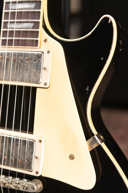 Gibson Custom Shop '57 Les Paul Standard Murphy Lab Ultra Heavy Aged Electric Guitar - Ebony over Double Gold with Hardshell Case