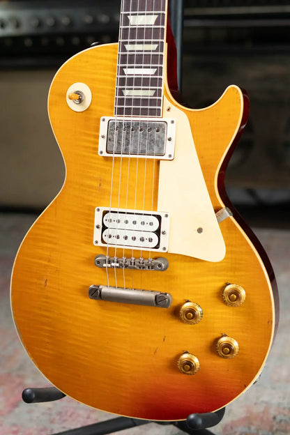 Gibson Custom Shop 1959 Les Paul Standard BOTB Page 116 Murphy Lab Heavy Aged Electric Guitar - Sunburst with Hardshell Case