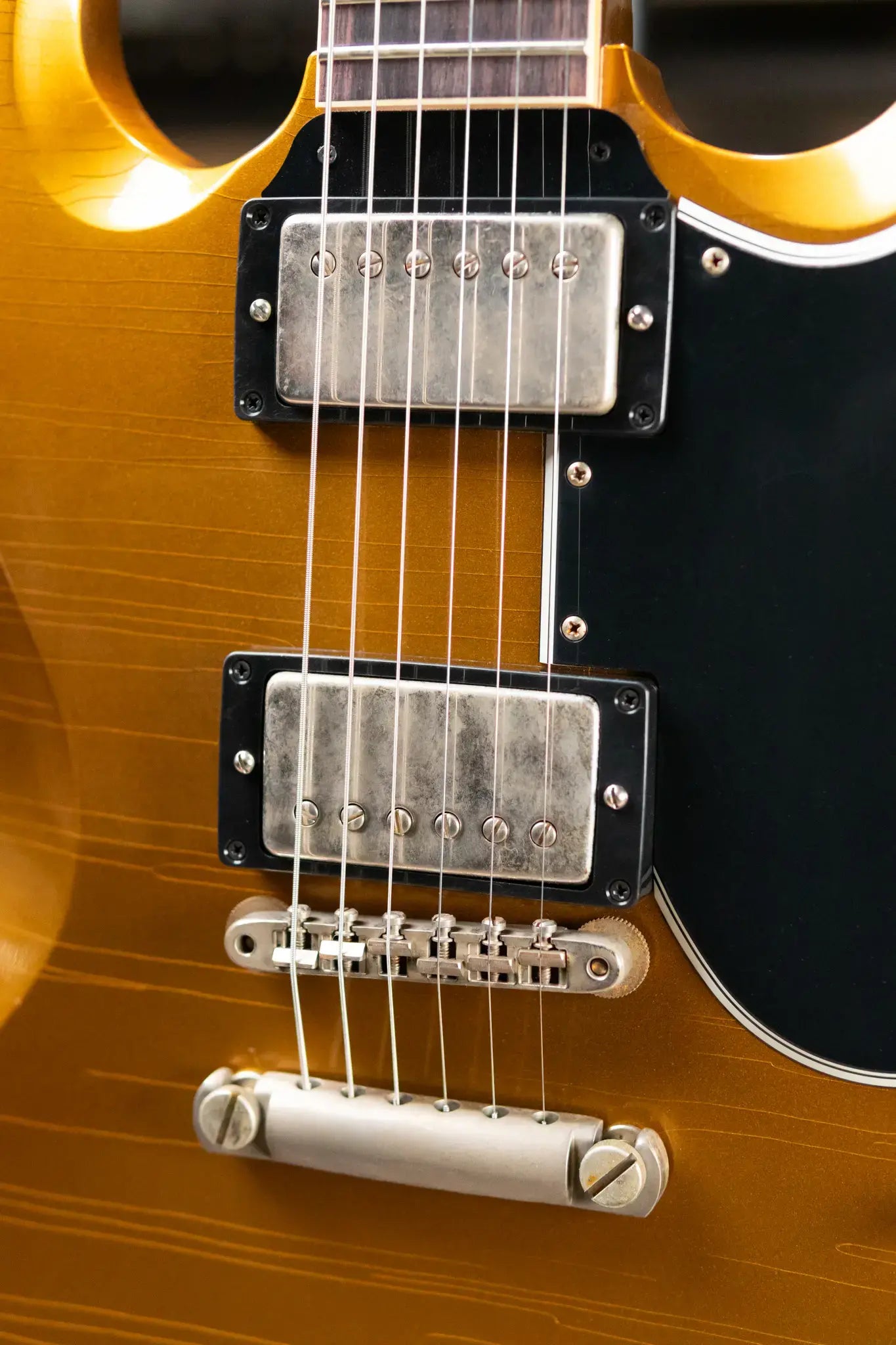 Gibson Custom Shop '61 SG Standard Murphy Lab Ultra Light Aged Electric Guitar - Double Gold with Hardshell Case