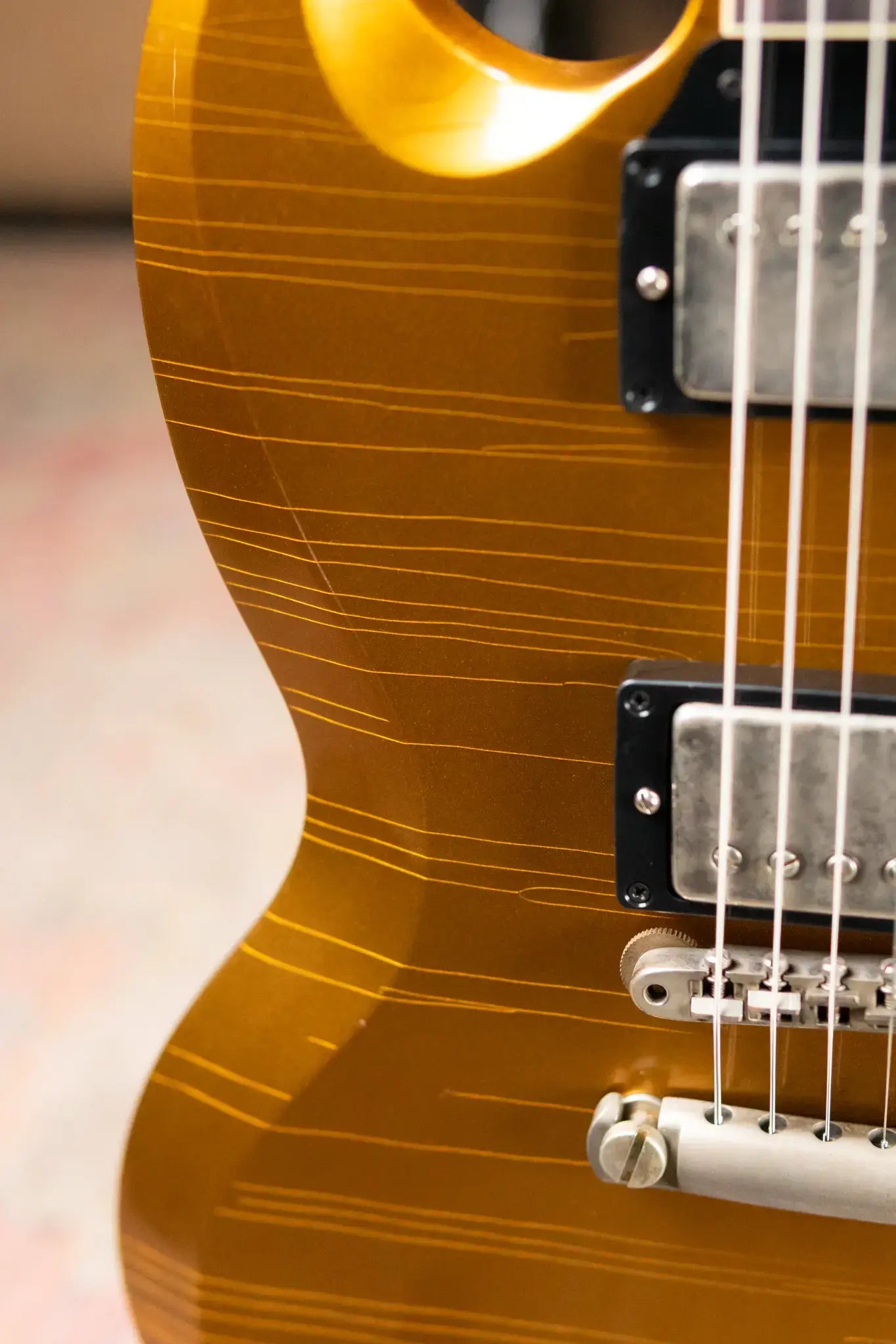 Gibson Custom Shop '61 SG Standard Murphy Lab Ultra Light Aged Electric Guitar - Double Gold with Hardshell Case