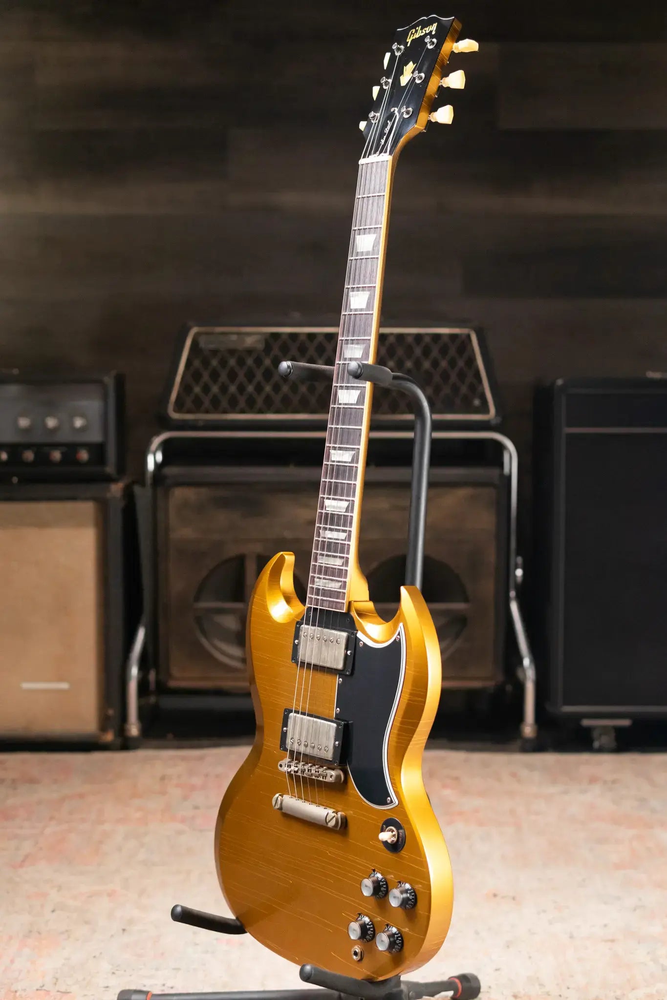 Gibson Custom Shop '61 SG Standard Murphy Lab Ultra Light Aged Electric Guitar - Double Gold with Hardshell Case