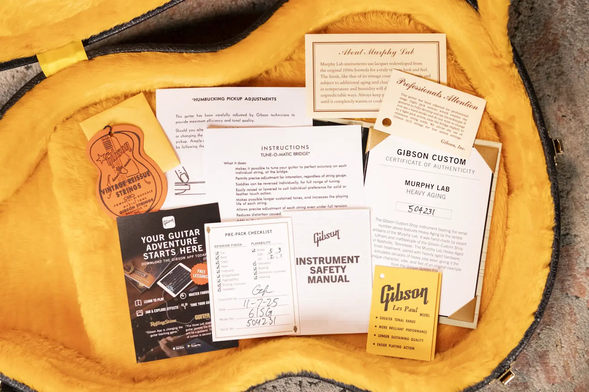 Gibson Custom Shop '61 SG Standard Reissue Murphy Lab Heavy Aged Electric Guitar - Reissue Burst with Hardshell Case