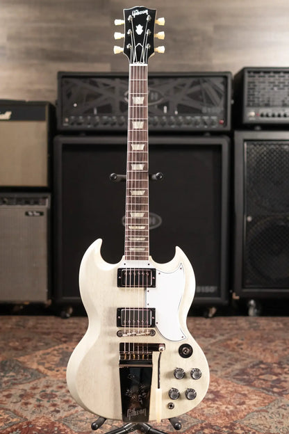 Gibson Custom Shop 64 SG Standard with Maestro Electric Guitar - TV White with Hardshell Case - Floor Model
