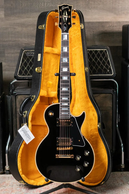 Gibson Custom Shop 68 Les Paul Custom Gloss Electric Guitar - Ebony with Hardshell Case