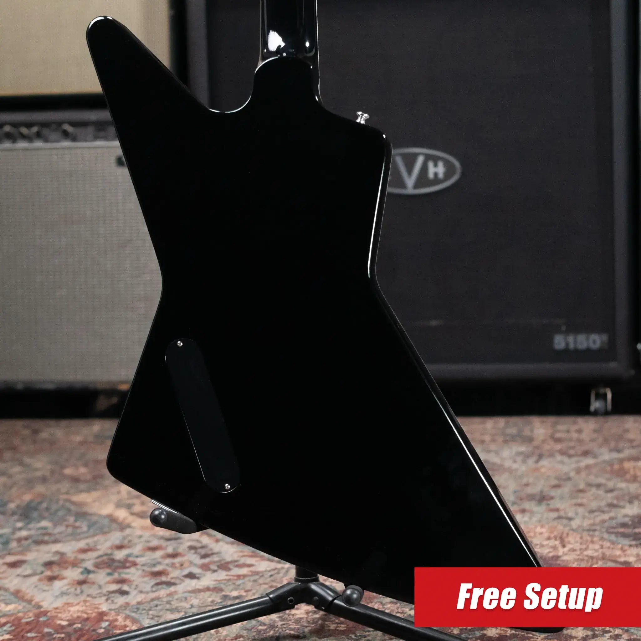 Gibson Custom Shop Explorer Custom Electric Guitar - Cobalt Blue Top with Stinger and Hardshell Case