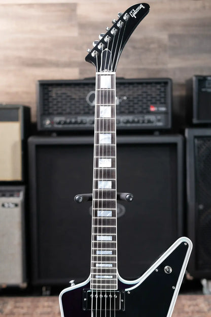Gibson Custom Shop Explorer Custom Electric Guitar - Cobalt Blue Top with Stinger and Hardshell Case