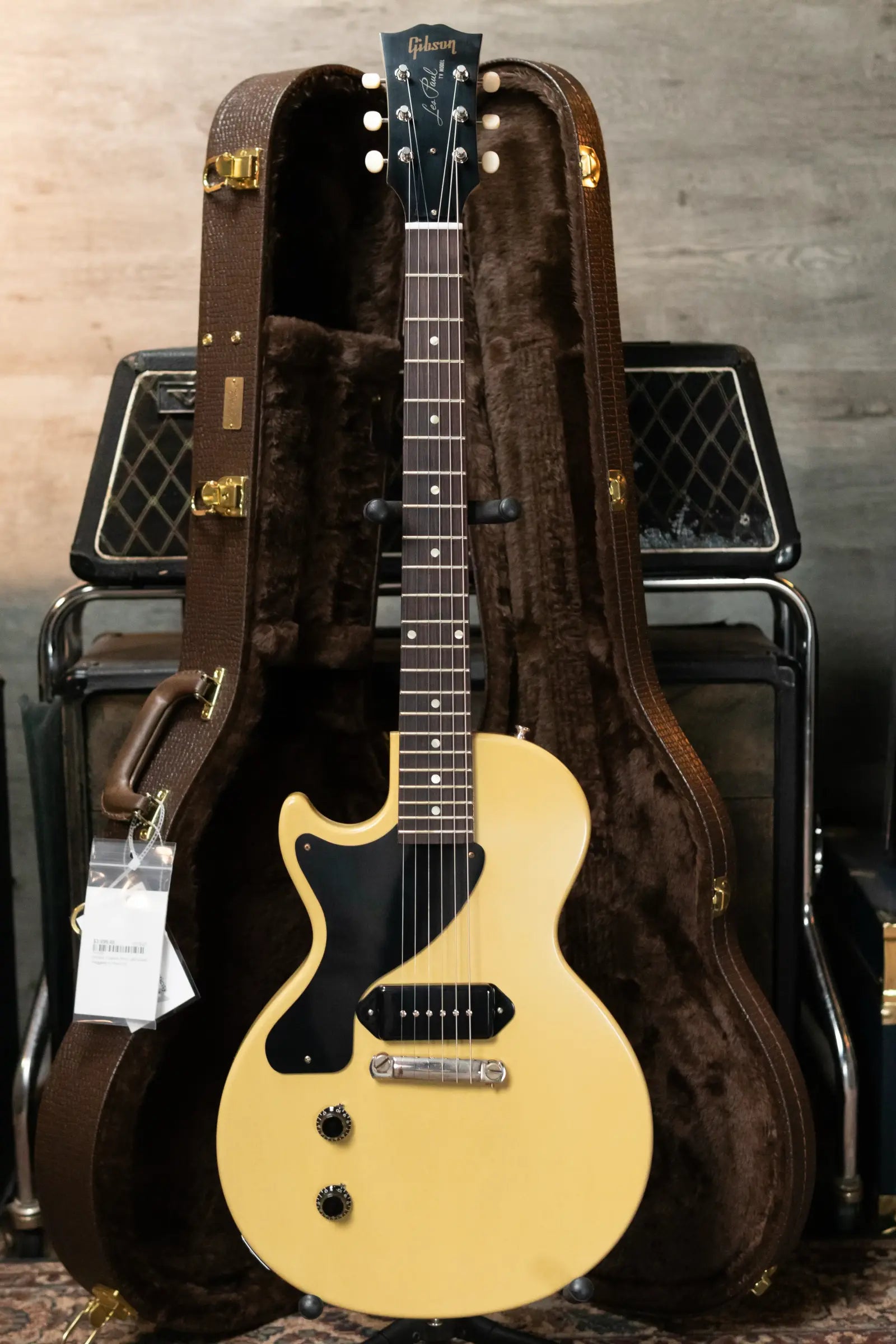 Gibson Custom Shop Left-Handed 57 Les Paul Junior VOS - TV Yellow with Hardshell Case