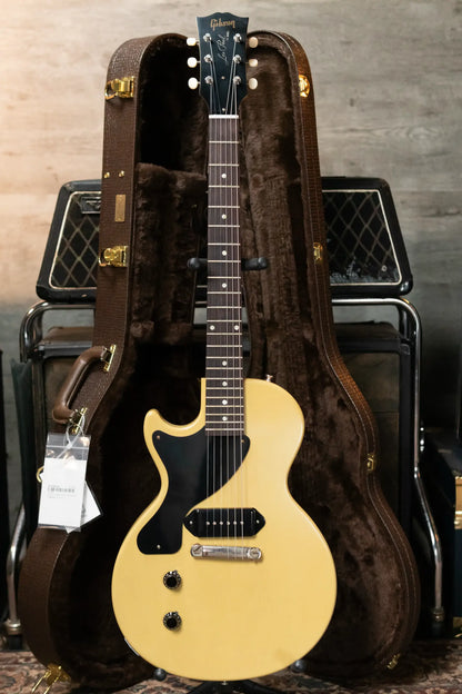 Gibson Custom Shop Left-Handed 57 Les Paul Junior VOS - TV Yellow with Hardshell Case
