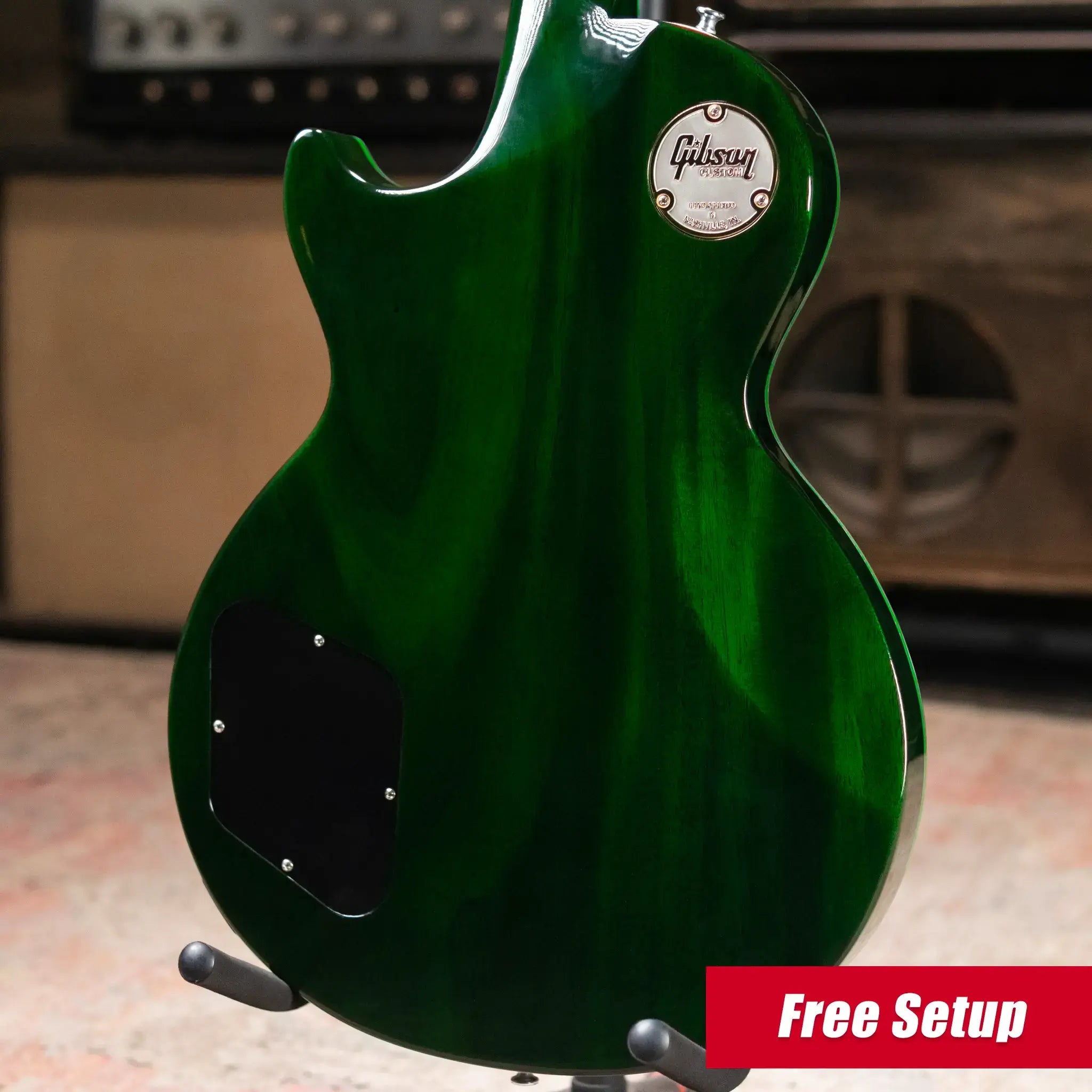 Gibson Custom Shop Les Paul Axcess Custom Electric Guitar - Green Widow with Hardshell Case