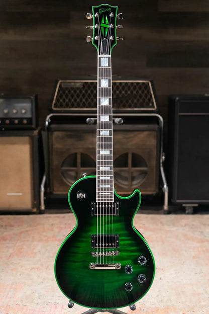 Gibson Custom Shop Les Paul Axcess Custom Electric Guitar - Green Widow with Hardshell Case