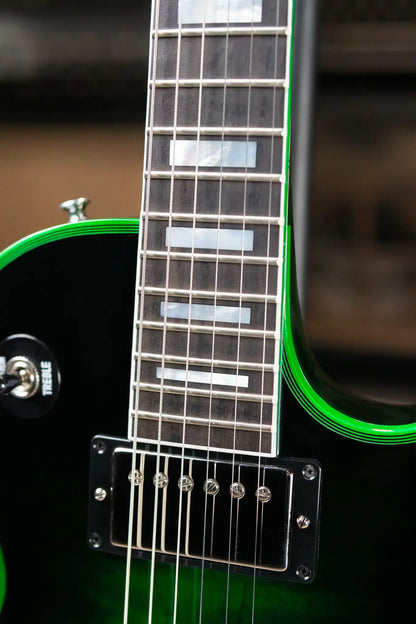 Gibson Custom Shop Les Paul Axcess Custom Electric Guitar - Green Widow with Hardshell Case
