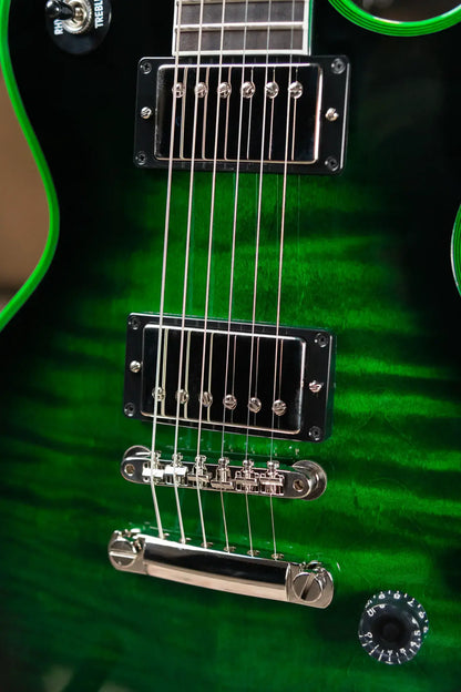 Gibson Custom Shop Les Paul Axcess Custom Electric Guitar - Green Widow with Hardshell Case
