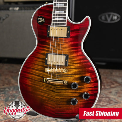 Gibson Custom Shop Les Paul Axcess Custom Figured Top Electric Guitar - Bengal Burst with Hardshell Case