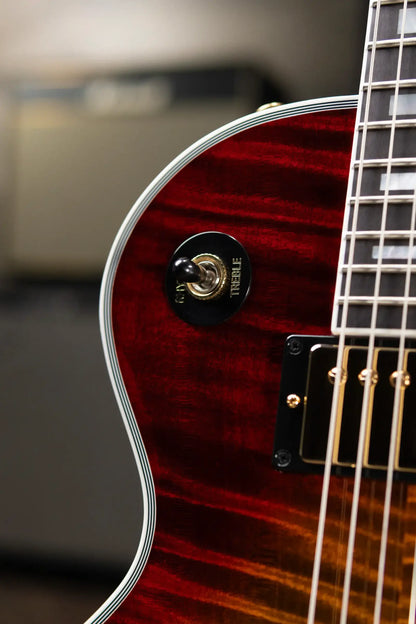 Gibson Custom Shop Les Paul Axcess Custom Figured Top Electric Guitar - Bengal Burst with Hardshell Case