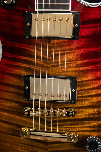 Gibson Custom Shop Les Paul Axcess Custom Figured Top Electric Guitar - Bengal Burst with Hardshell Case