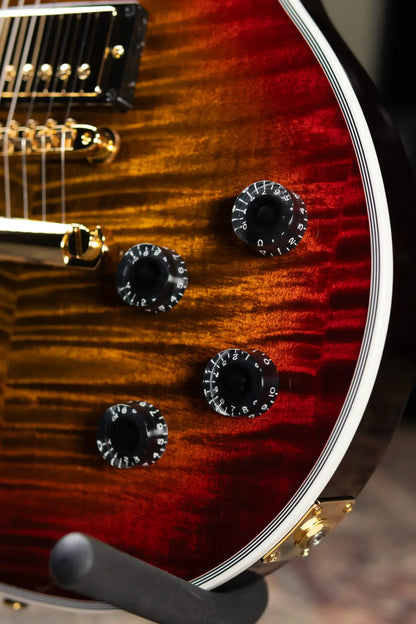 Gibson Custom Shop Les Paul Axcess Custom Figured Top Electric Guitar - Bengal Burst with Hardshell Case