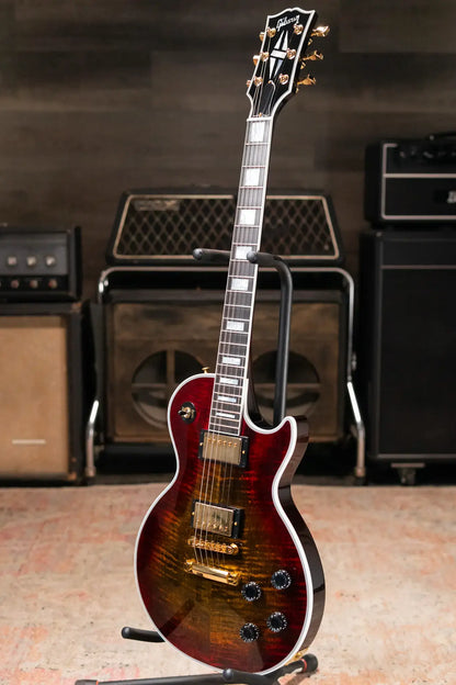 Gibson Custom Shop Les Paul Axcess Custom Figured Top with Ebony Fingerboard Electric Guitar - Bengal Burst with Hardshell Case