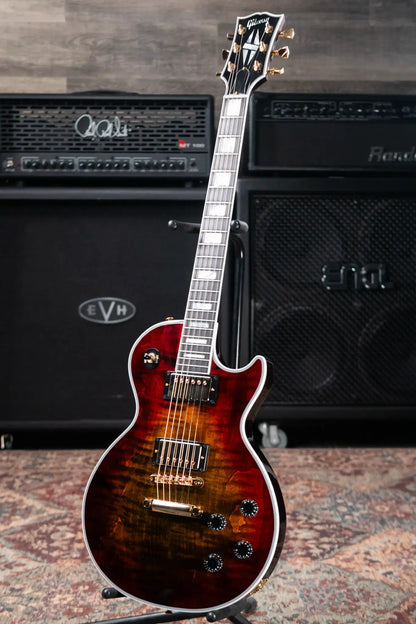 Gibson Custom Shop Les Paul Axcess Electric Guitar, Figured Top with Ebony Fingerboard - Bengal Burst with Hardshell Case