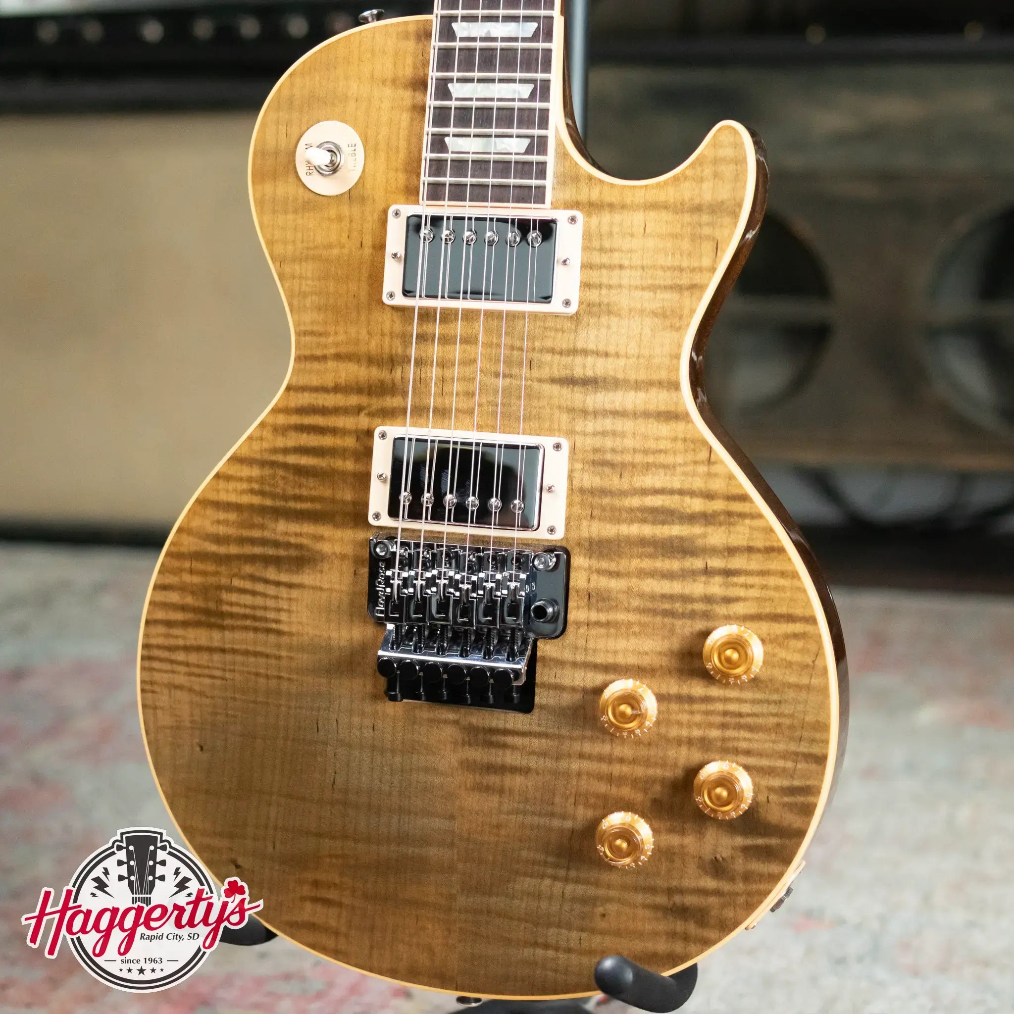 Gibson Custom Shop Les Paul Axcess Standard Figured Floyd Rose Electric Guitar - DC Rust with Hardshell Case