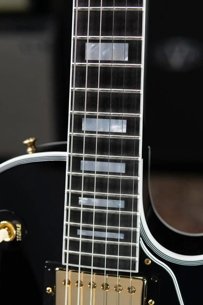 Gibson Custom Shop Les Paul Custom Electric Guitar - Gloss Ebony with Hardshell Case