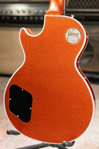 Gibson Custom Shop Les Paul Custom Electric Guitar - Orange Sparkle Gloss with Hardshell Case