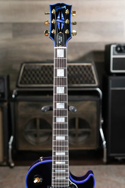 Gibson Custom Shop Les Paul Custom Figured Electric Guitar - Blue Widow with Hardshell Case