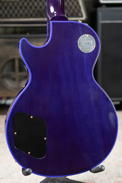 Gibson Custom Shop Les Paul Custom Figured Electric Guitar - Blue Widow with Hardshell Case