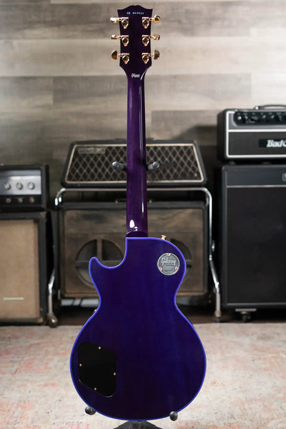 Gibson Custom Shop Les Paul Custom Figured Electric Guitar - Blue Widow with Hardshell Case