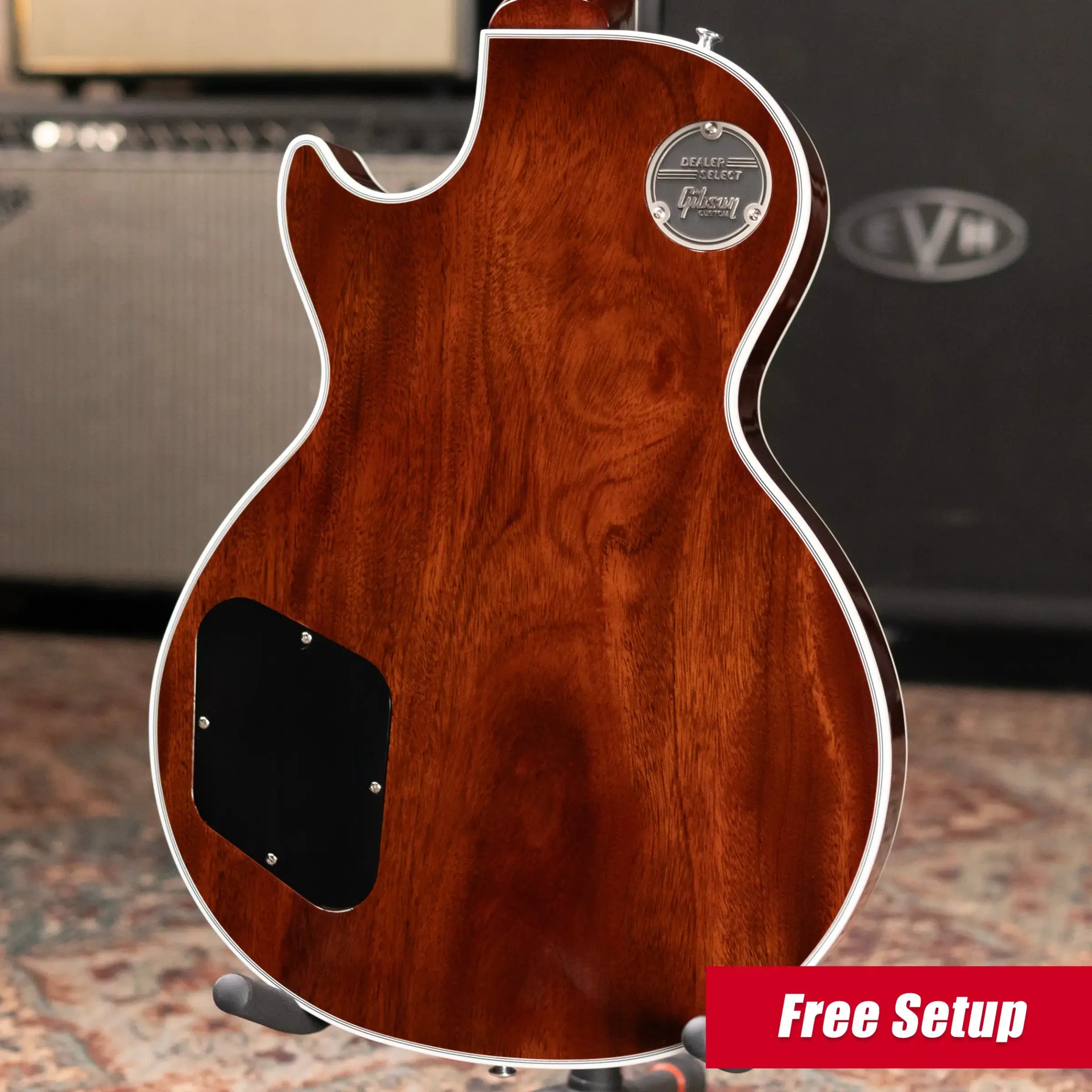 Gibson Custom Shop Les Paul Custom Figured Electric Guitar - Root Beer/Walnut with Hardshell Case