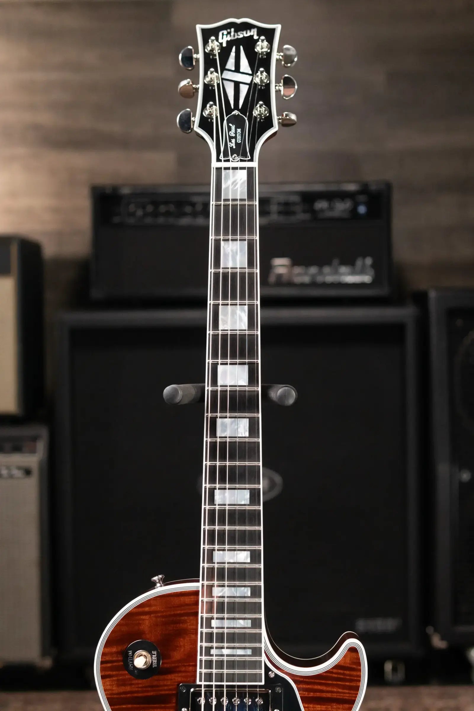 Gibson Custom Shop Les Paul Custom Figured Electric Guitar - Root Beer/Walnut with Hardshell Case