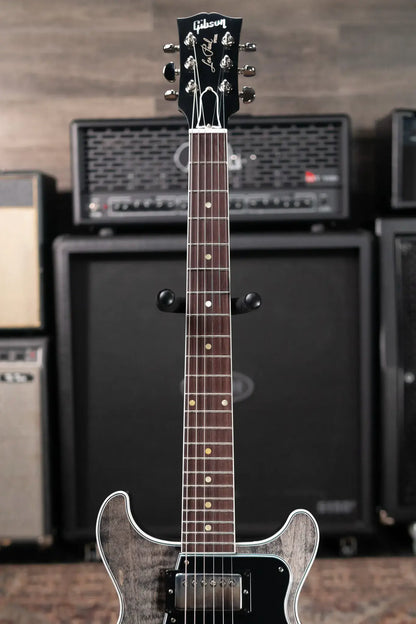 Gibson Custom Shop Les Paul Special Double Cut Figured Electric Guitar - Trans Black VOS with Hardshell Case