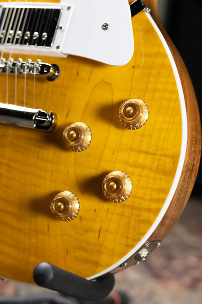 Gibson Custom Shop Les Paul Standard Electric Guitar - Translucent Amber Gloss with Hardshell Case