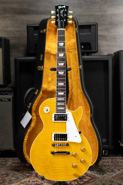 Gibson Custom Shop Les Paul Standard Electric Guitar - Translucent Amber Gloss with Hardshell Case