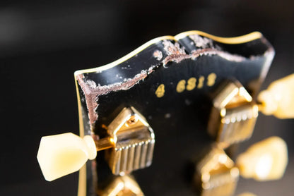 Gibson Custom Shop Limited Edition 1954 Les Paul Custom Reissue Murphy Lab Electric Guitar - Ebony Heavy Aged with Hardshell Case