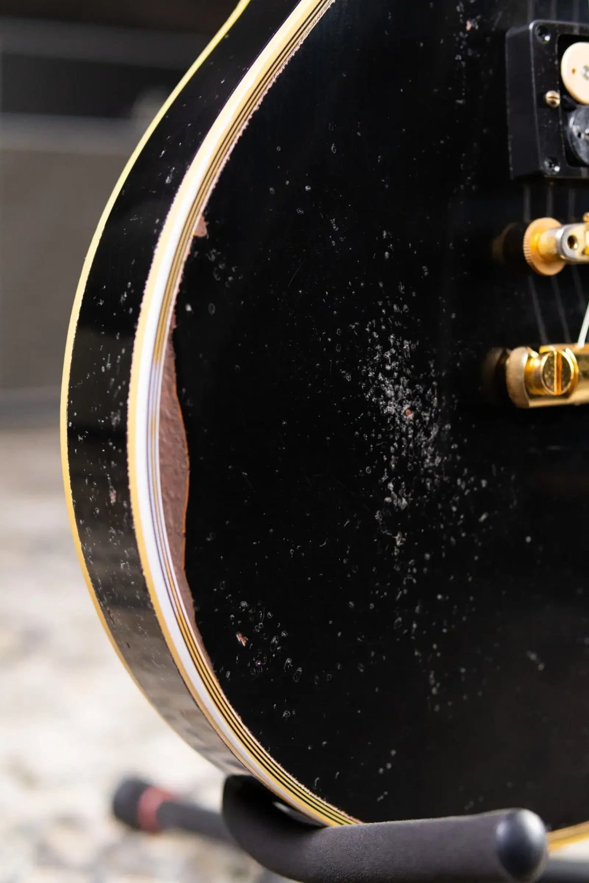 Gibson Custom Shop Limited Edition 1954 Les Paul Custom Reissue Murphy Lab Electric Guitar - Ebony Heavy Aged with Hardshell Case